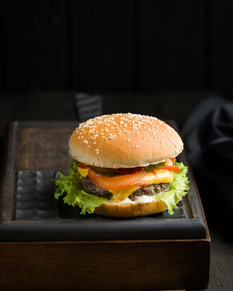 scrumptious homemade burgers