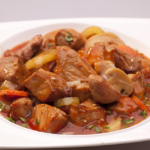 home cooking - meat dishes on platter